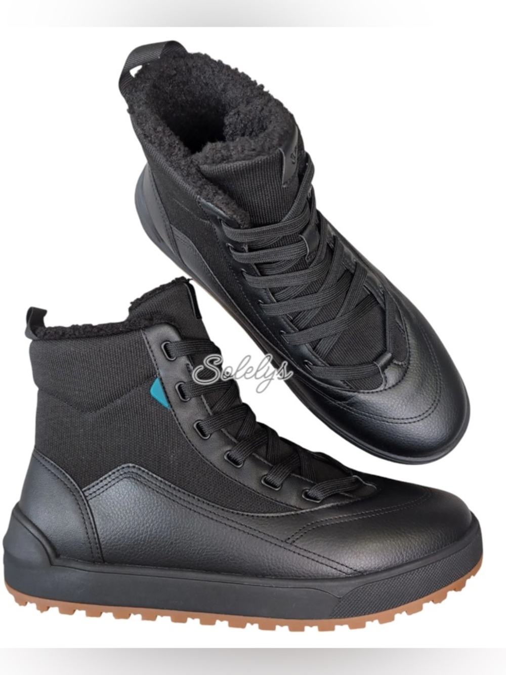 Vessi Alta High Top - Waterproof - Asphalt Black / Gum - Mens
